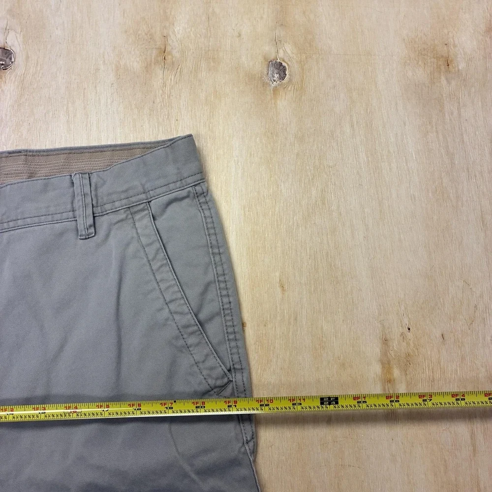 Y2K Baggy Old Navy Pants Mens 36x30 Gray Khakis Relaxed Loose Fit Straight Leg